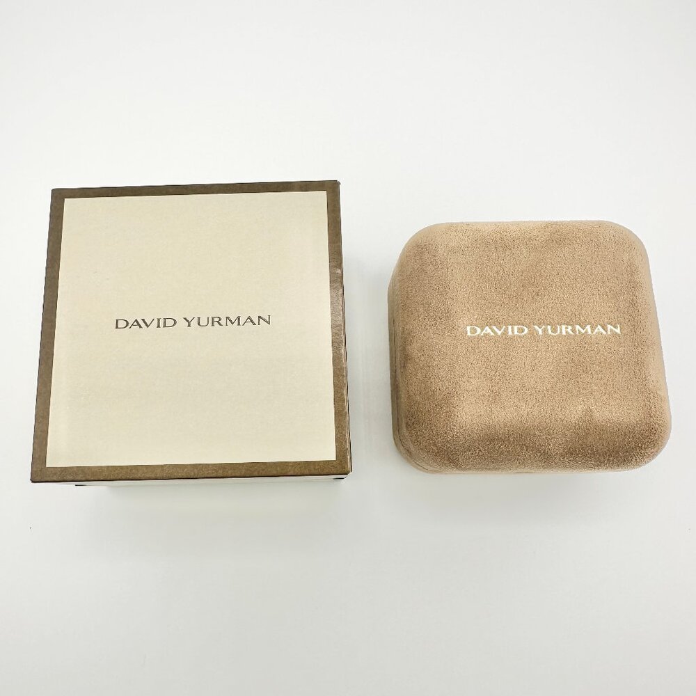 David Yurman Empty Tan Suede Ring Box
